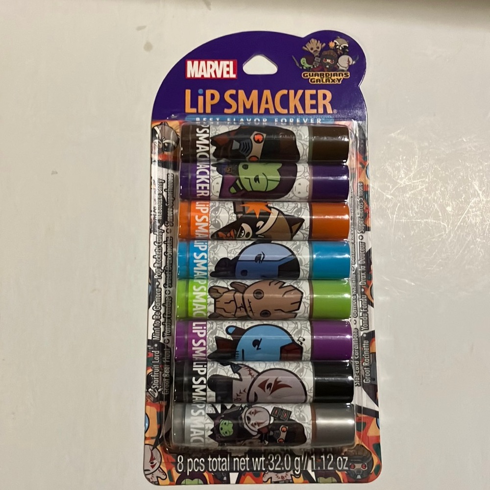 Marvel Lip Smacker Set with‎ 8 Colorful Characters and Flavors